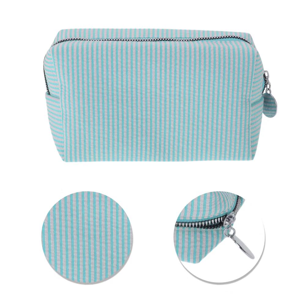Striped Pattern Makeup Bag for Travel 1 Pc - Image 9