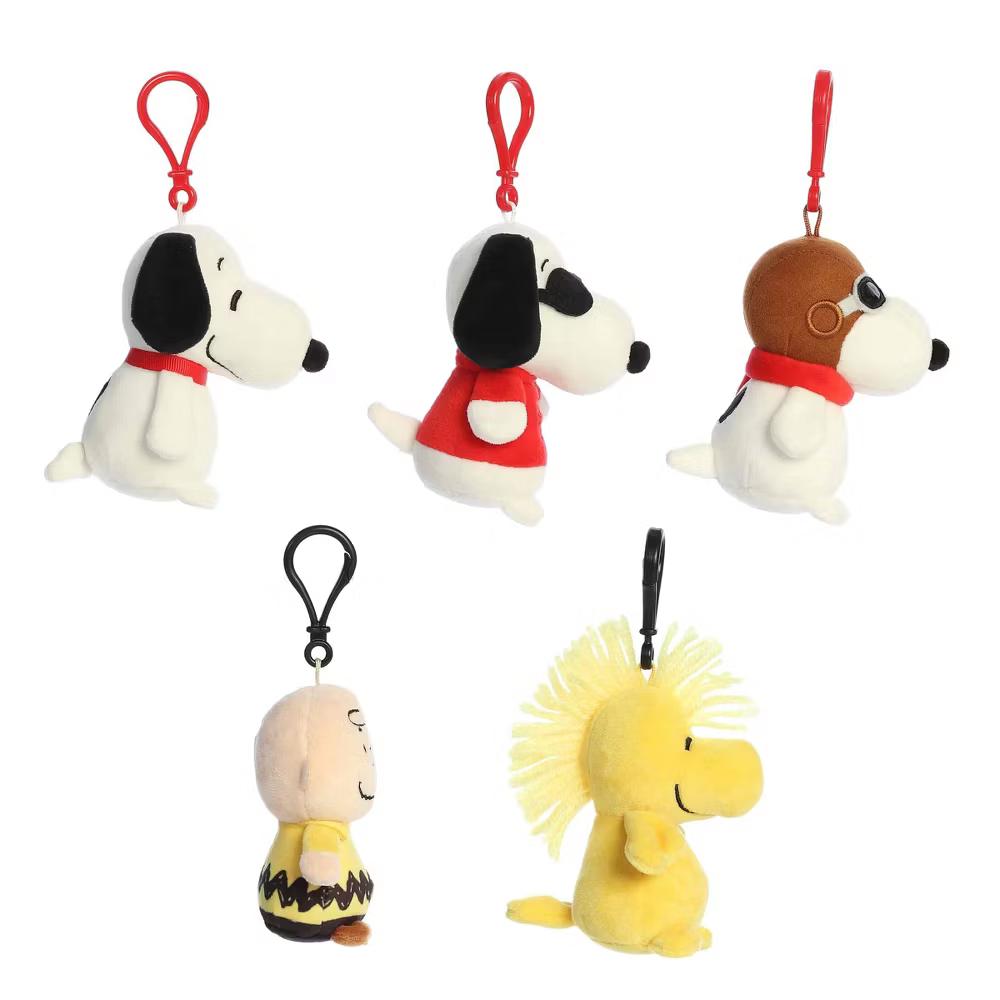 Mini Plush Surprise Collectible Series Peanuts Adorable Clip-On Multicolor 3.5" - Image 5