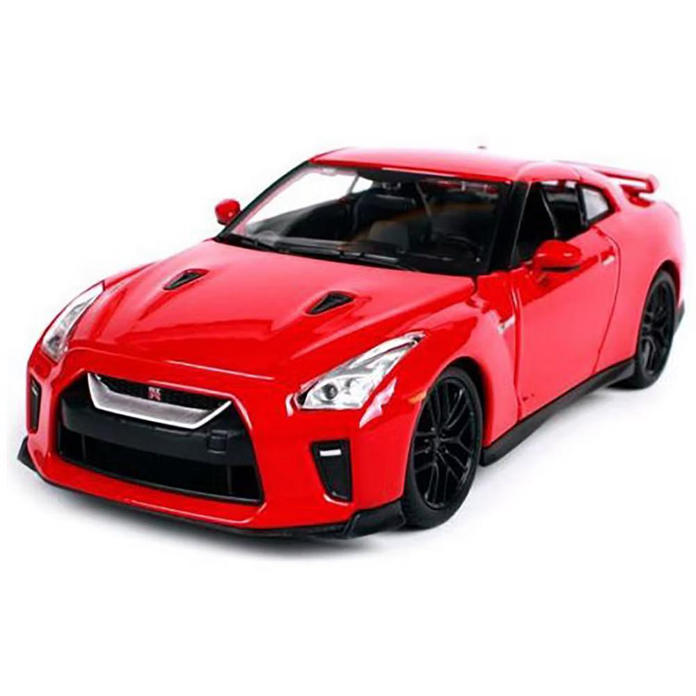 2017 Nissan GT-R R35 Red 1/24 Diecast Car Model - Image 2