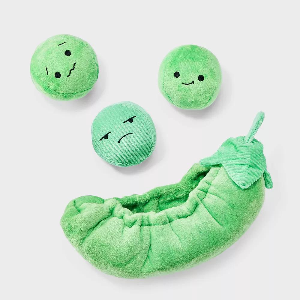 Peas Pod Plush Dog Toy