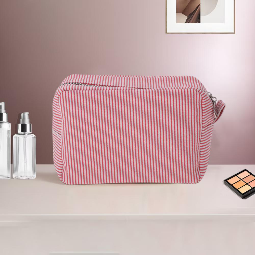Large Striped Pattern Makeup Bag 1Pc - Image 38