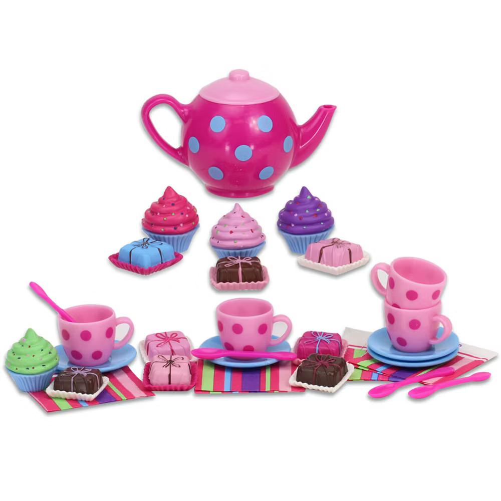 Sophia’s Cupcakes, Petit Fours and Tea Set for Four 18" Dolls, Pink - Image 4