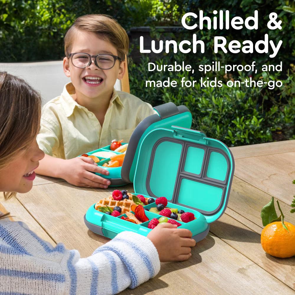 Kids' Chill Lunch Box, Bento-Style Solution, 4 Compartments & Removable Ice Pack - Image 58