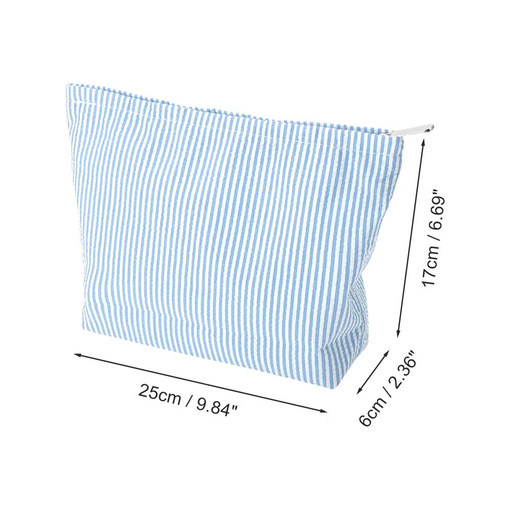 Seersucker Stripes Makeup Bag 1 Pc - Image 12