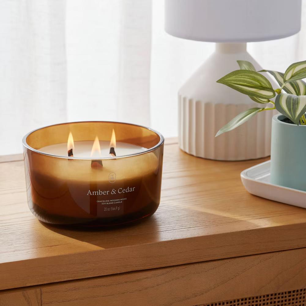 Glass Wooden Wick Jar Candle - Image 91