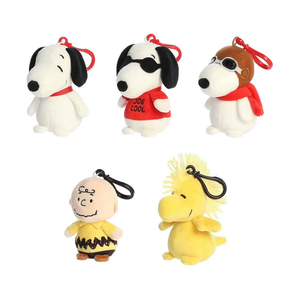 Mini Plush Surprise Collectible Series Peanuts Adorable Clip-On Multicolor 3.5" - Image 6