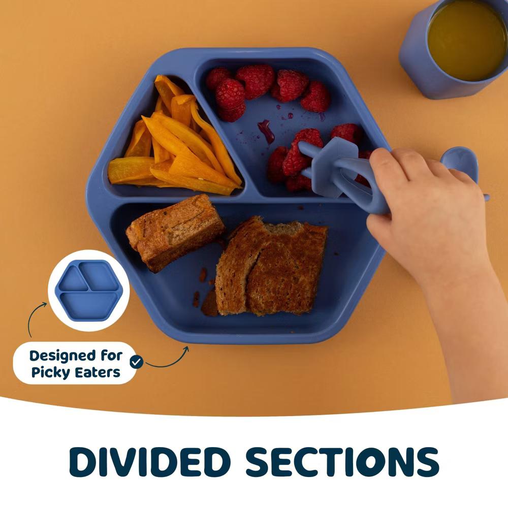 Silicone Suction Divided Plate Baby/Toddler Dish for Independent Eating - Image 25