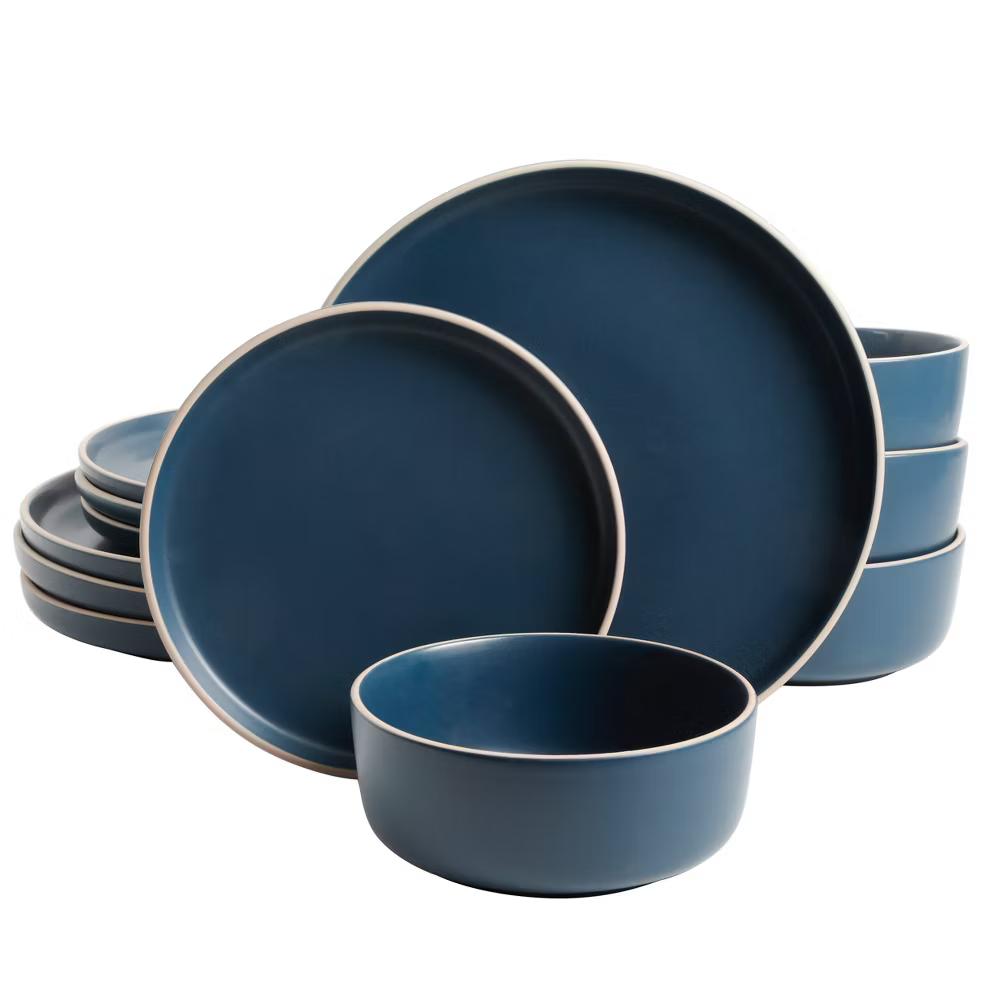 Everyday Essential 12-Piece Stoneware Dinnerware Set - Image 6