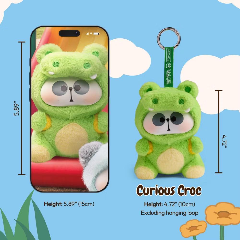 Mr. Pa Animal Daycare Series Collectible Plush Panda Stuffed Animal Surprise Blind Box Keychain - Image 4