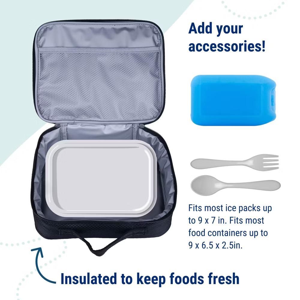 Wildkin Kids Insulated Lunch Box in Solid Colors – Durable and Reusable for School & Travel - Image 56