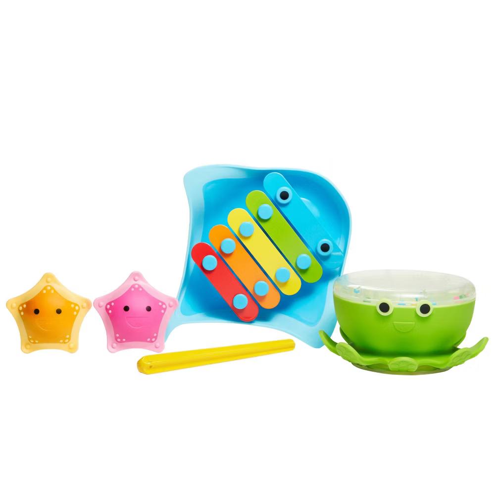Bath Beats Musical Bath Toy Xylophone Bath Drum and Shakers Gift Set - Image 8