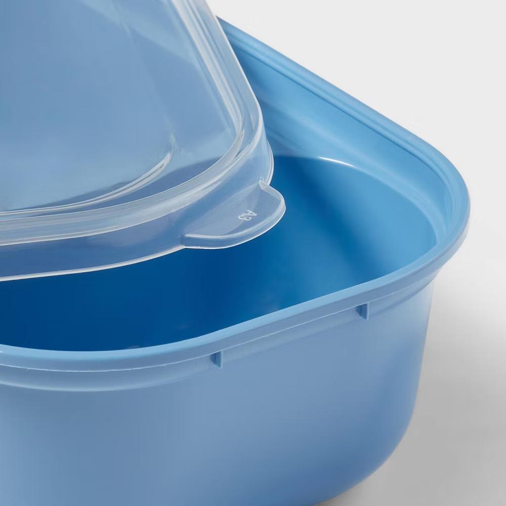 10pc (Set of 5) Divided Plastic Meal Prep Food Storage Container Set - Image 10