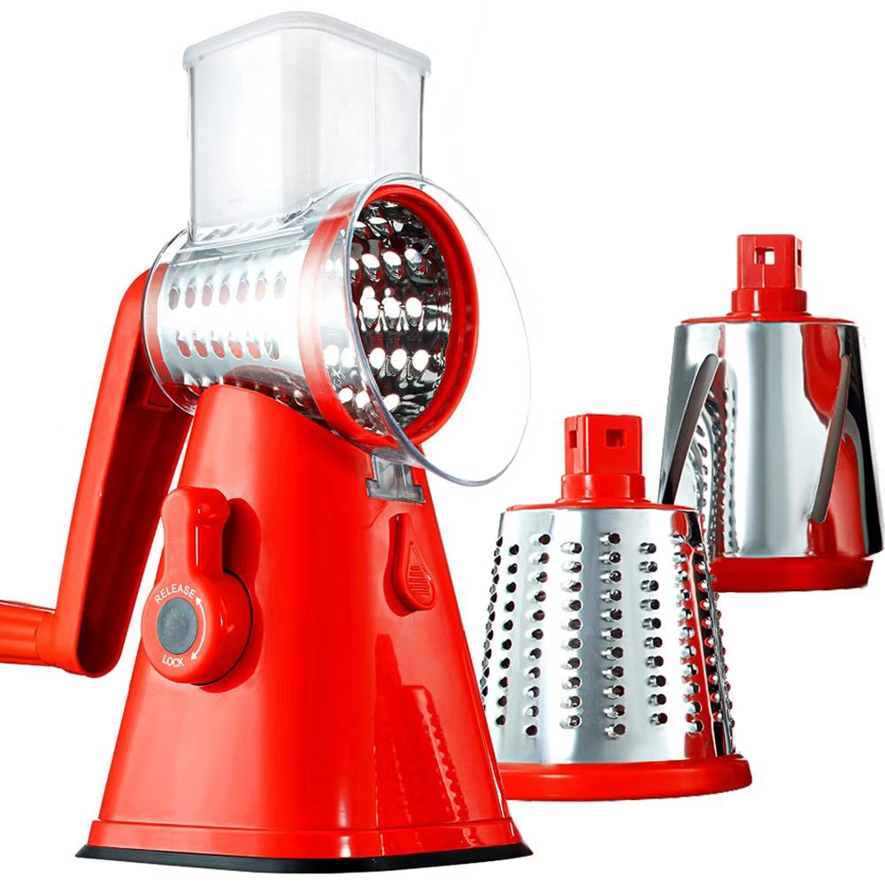 NutriSlicer Vegetable Slicer Cheese Grater Potato Slicer Salad Chopper with Suction Base - Image 36
