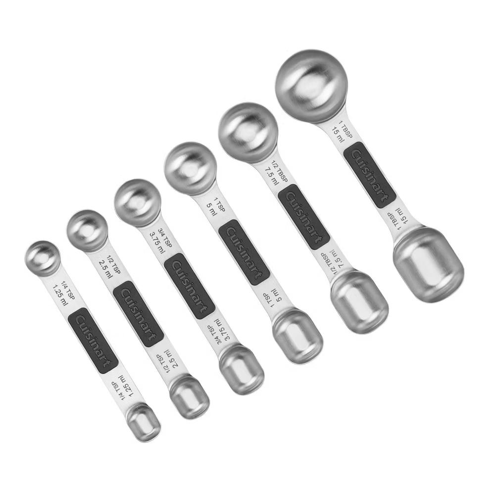 6pc Stainless Steel Magnetic Measuring Spoon Set: Dishwasher-Safe, Nesting Design, Lifetime Warranty - Image 5