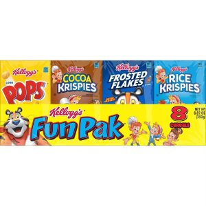 Kellogg's Variety Breakfast Cereal Fun Pack - 8.82oz/8ct: No Certified Synthetic Colors