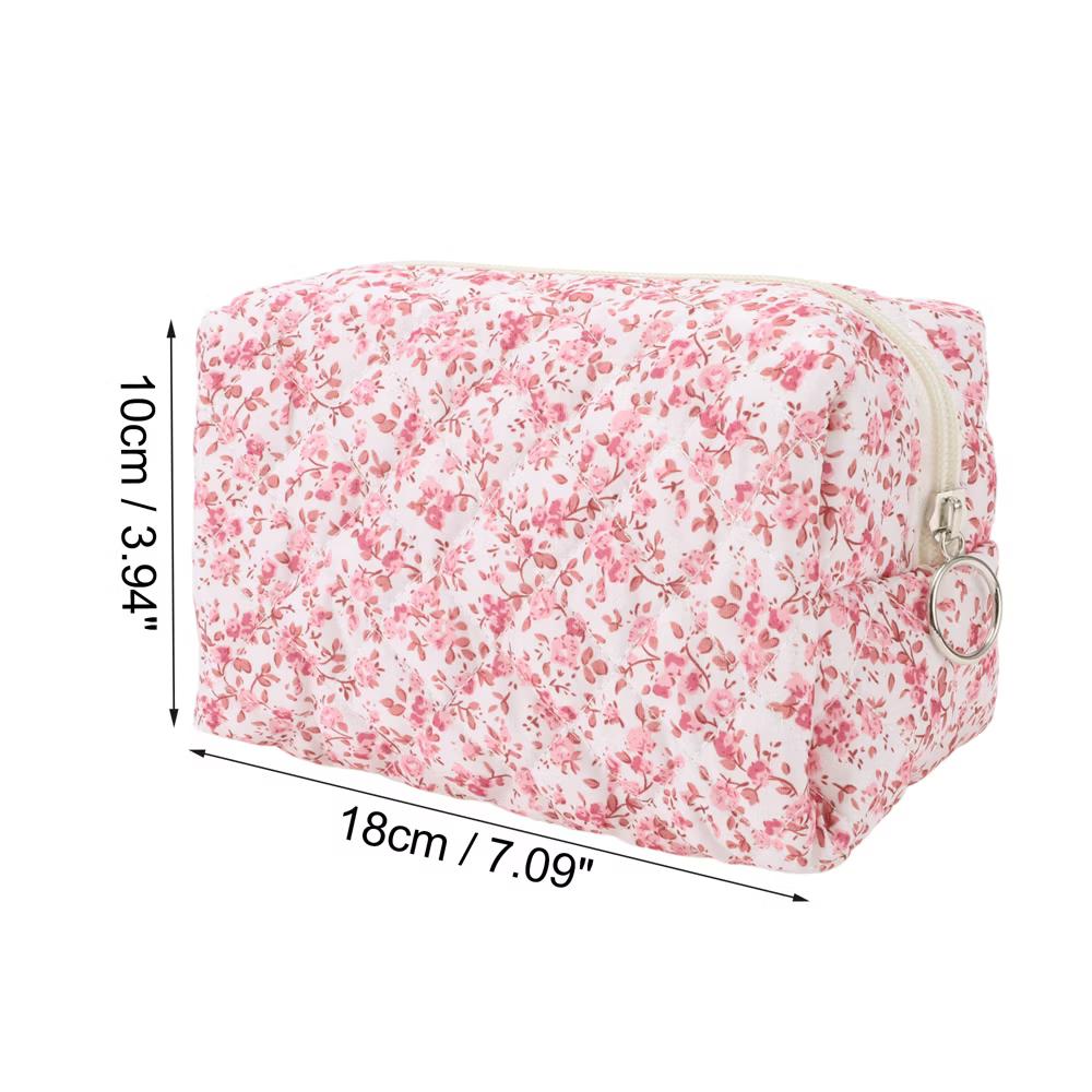 Women Portable Little Flower Pattern Makeup Bag 1 Pc - Image 7
