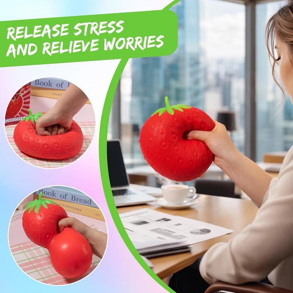Link Large strawberry Squishy Sensory Fidget Toy - Image 6