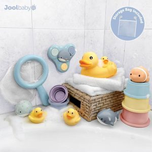 Jool Baby Bathtime Adventure Bath Toy Gift Set - 15pc: Animals, Sensory Development, Fine Motor Skills