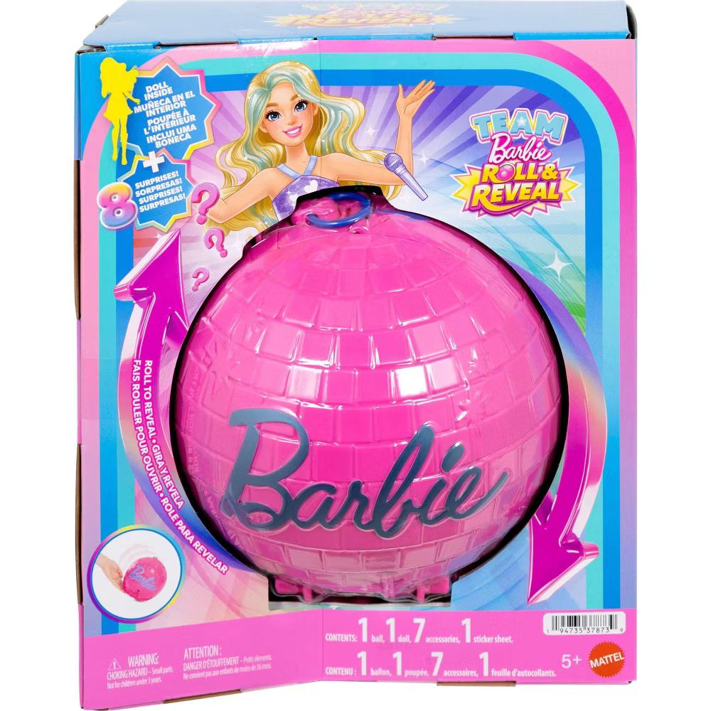 Team Roll and Reveal Pop Star Doll and Accessories with Blonde Fashion Doll 8 Surprises s and Disco Ball Encasement - Image 5