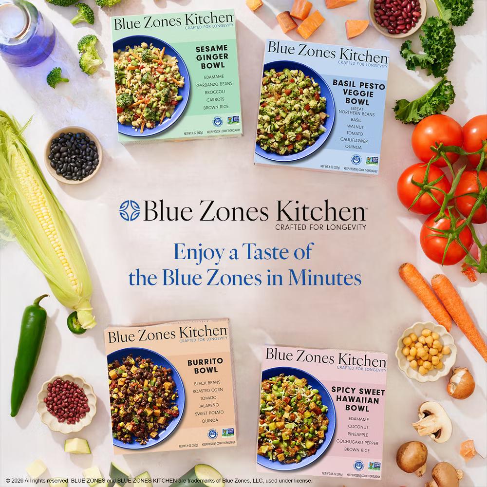 Blue Zones Kitchen Frozen Gluten Free Sesame Ginger Bowl - 8oz - Image 8