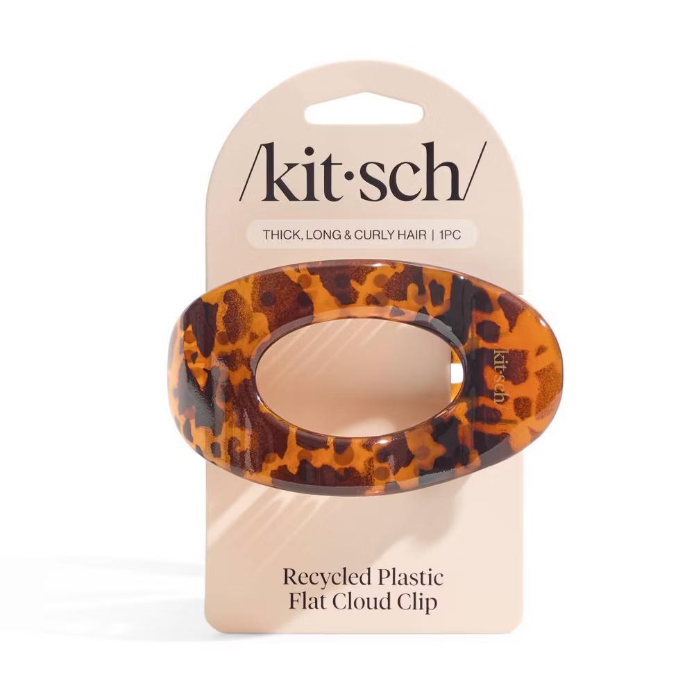 Large Flat Cloud Hair Claw Clip - Tortoise: For All Hair Types, Hair Styling, 1 Piece