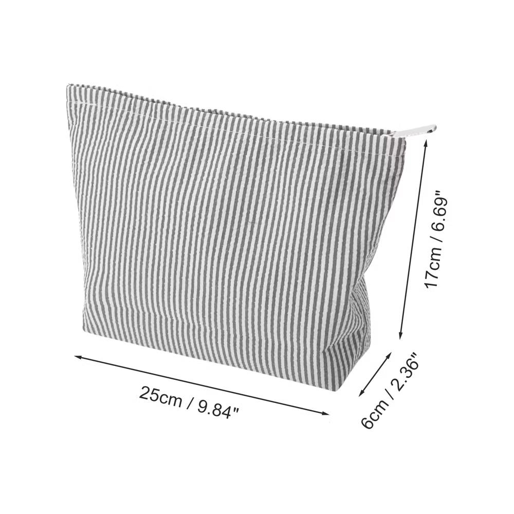 Seersucker Stripes Makeup Bag 1 Pc - Image 3