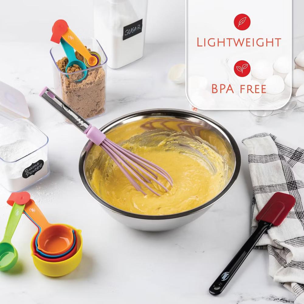 Kitchen Utensils Set, Nylon and Stainless Steel Cooking Utensils, Dishwasher Safe and Heat Resistant Kitchen Tools - Image 29