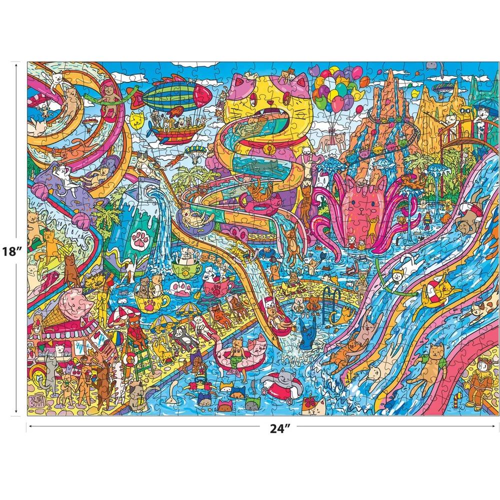 Catopia 500pc - Water Park Jigsaw Puzzle - Image 2