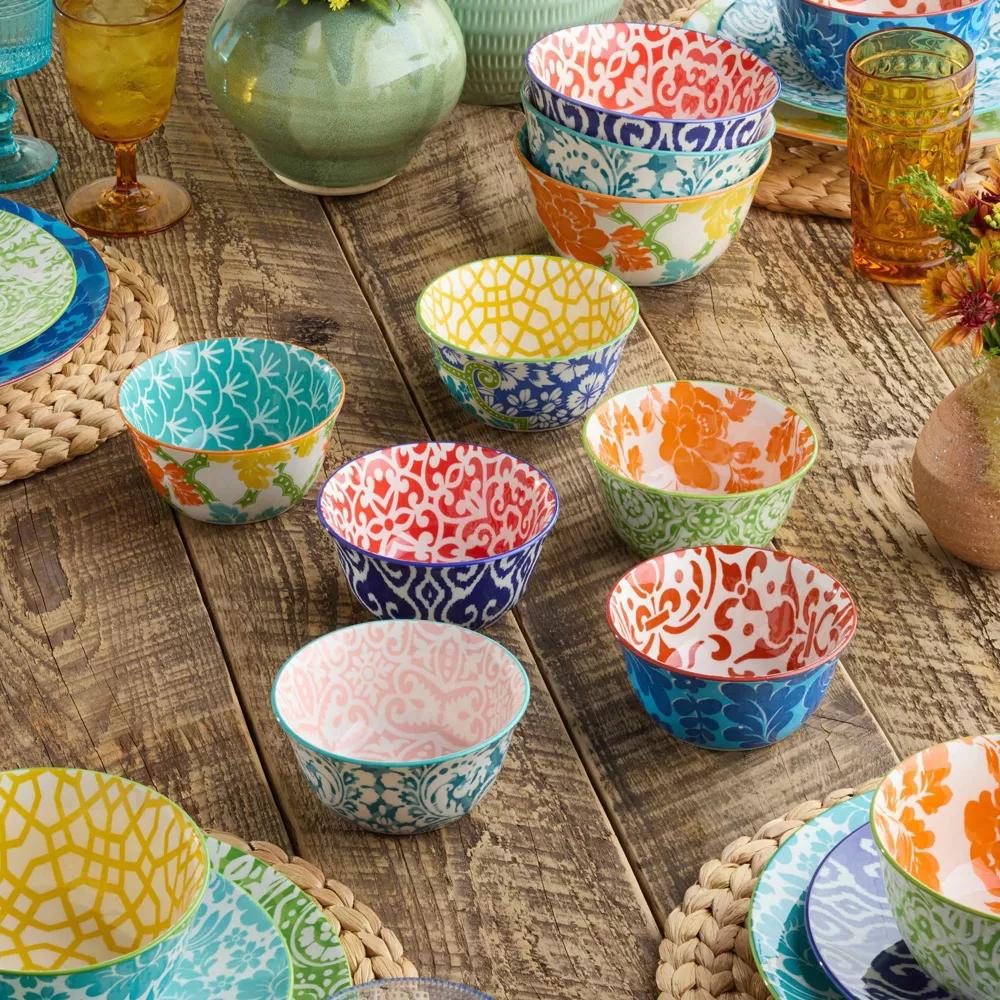 Certified International Pavillion (Set of 6) 10oz Assorted All Purpose Bowls - Image 10
