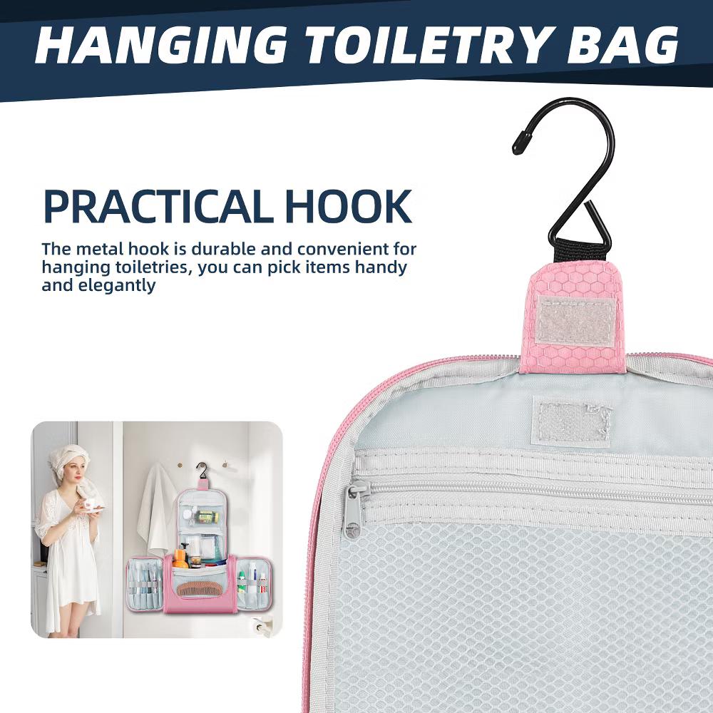 Large Capacity Toiletry Bag for Women and Men, Hanging Toiletry Organizer Cosmetics Makeup Bag - Image 59
