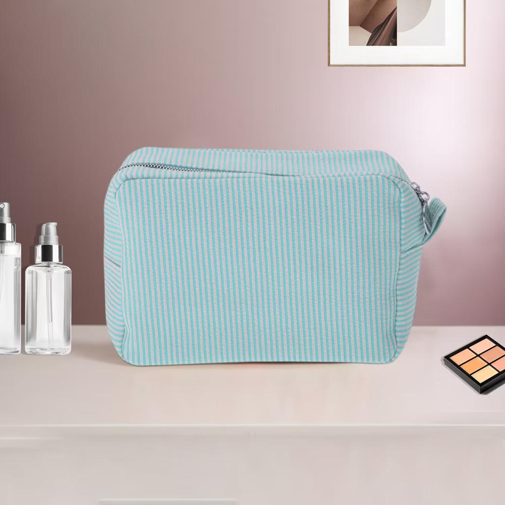 Large Striped Pattern Makeup Bag 1Pc - Image 8