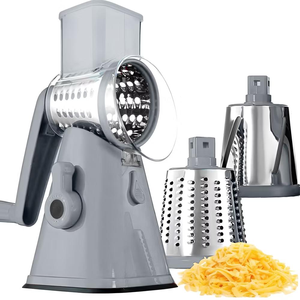 NutriSlicer Vegetable Slicer Cheese Grater Potato Slicer Salad Chopper with Suction Base - Image 9