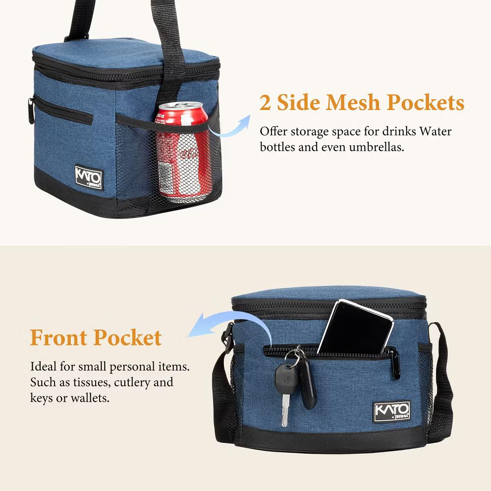 Insulated Small Lunch Bag for Adult Kid, Leakproof Reusable Lunch Cooler Bag with Adjustable Shoulder Strap, Kids Portable Lunch Box - Image 10
