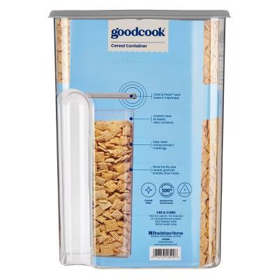 4.5qt 2pc Cereal + Lid Food Storage Containers Gray - Image 7