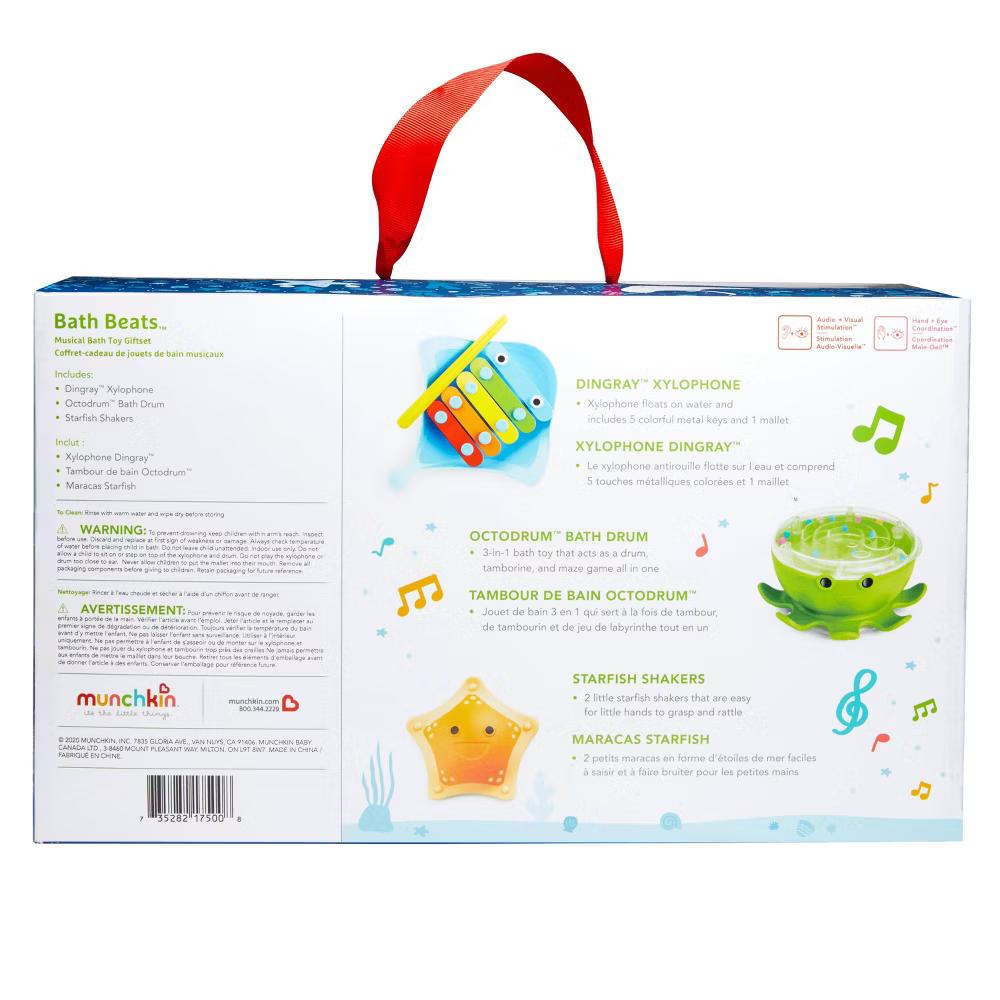 Bath Beats Musical Bath Toy Xylophone Bath Drum and Shakers Gift Set - Image 4