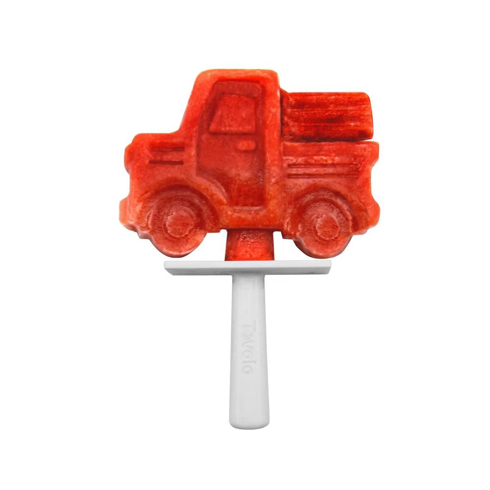 Set of 4 Plastic Pop Molds Truck Ice Cube Trays White: Freezer Molds, Dishwasher-Safe, 3 Volume Capacity - Image 5