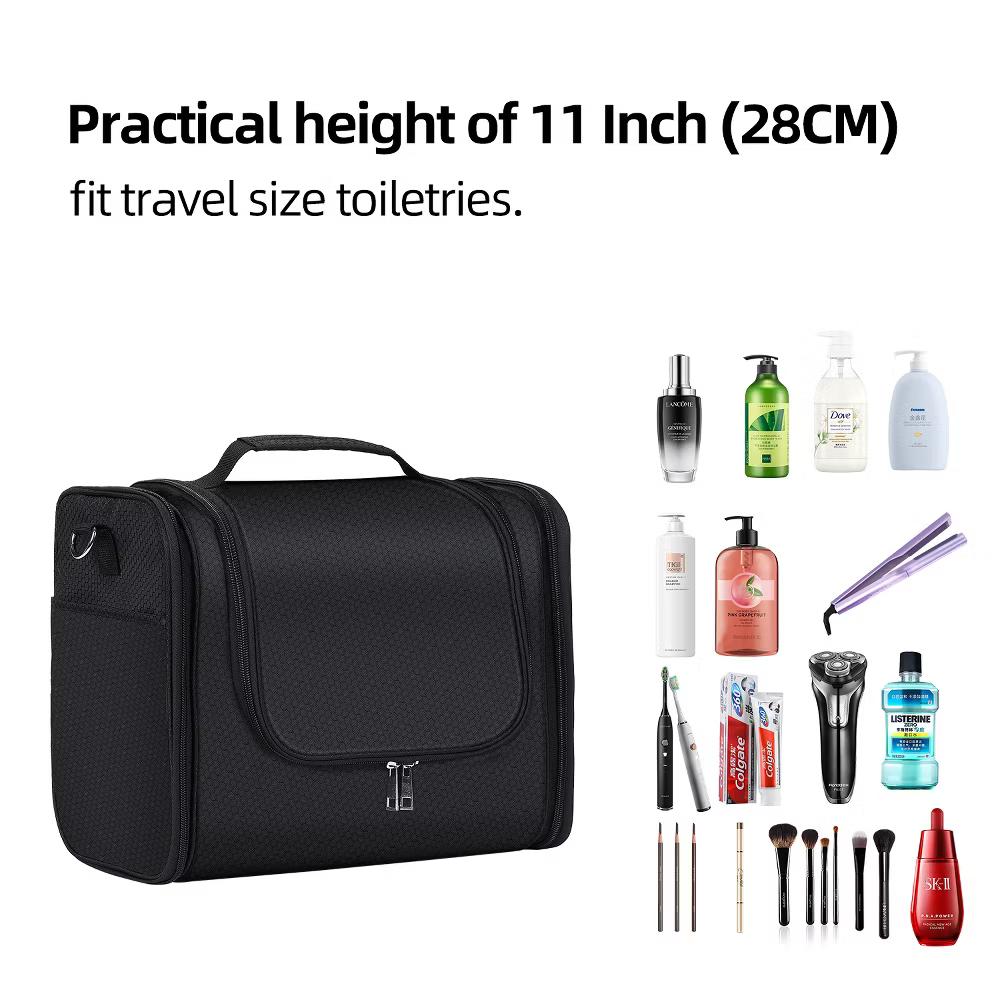 Large Capacity Toiletry Bag for Women and Men, Hanging Toiletry Organizer Cosmetics Makeup Bag - Image 4