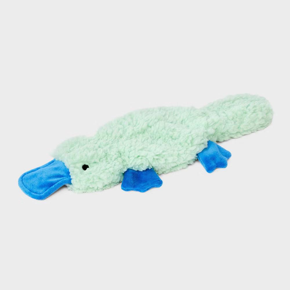 Crinkle Platypus Dog Plush Toy - Small Breed, 0.083 lbs, Cuddle, Squeaks