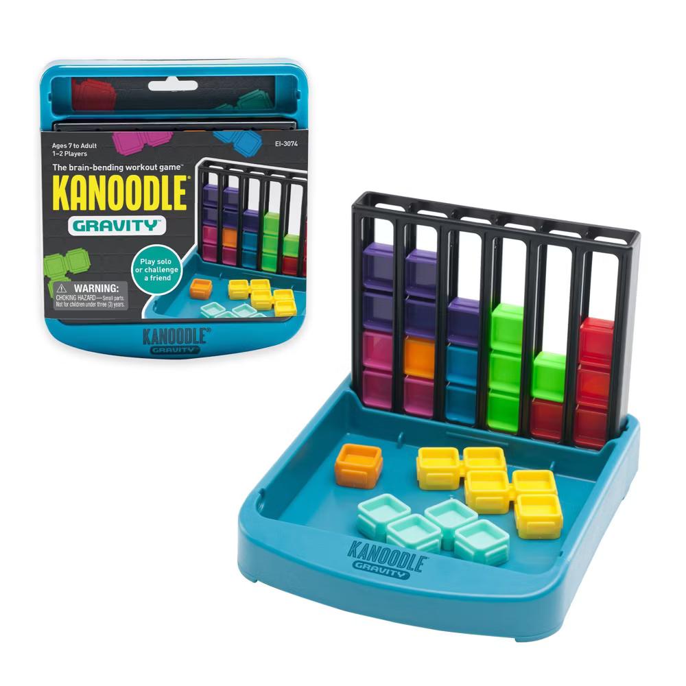 Kanoodle Gravity Game: Problem-Solving Board Game, Shapes & Colors Learning, Solo or Group Play