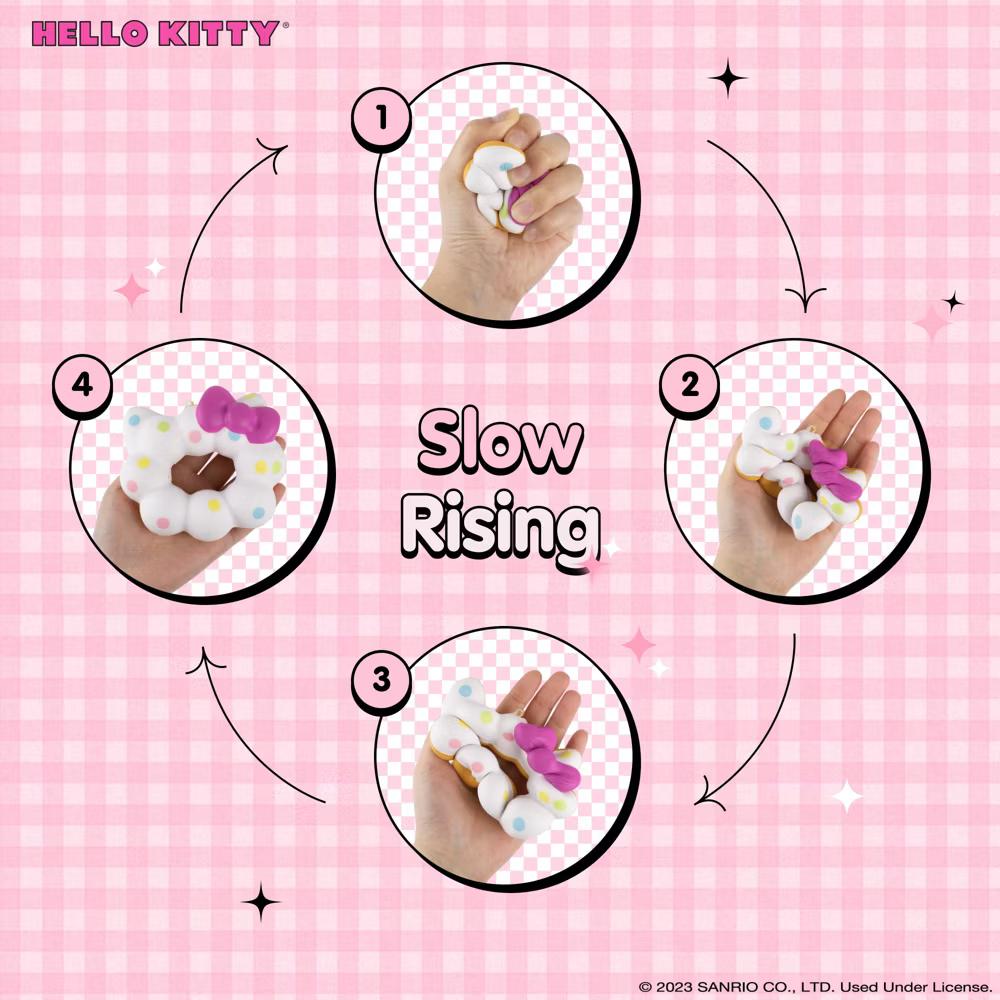 SquiSHU Squishy Toy Mochi Donut Slow Rising Soft Relief Stress Fidget Toy - Image 3