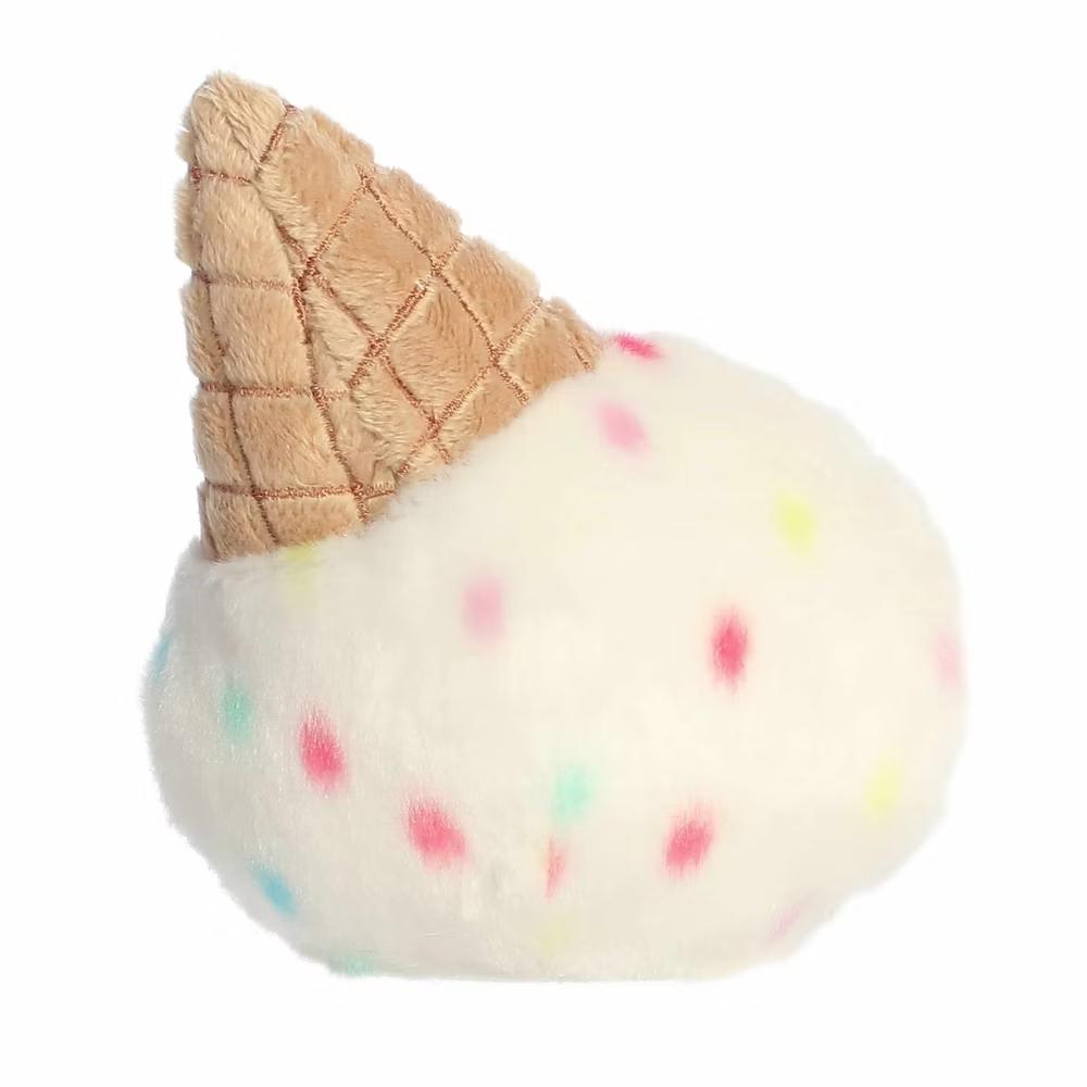 Mini Sprinkle Ice Cream Palm Pals Adorable Stuffed Animal White 4.5" - Image 2