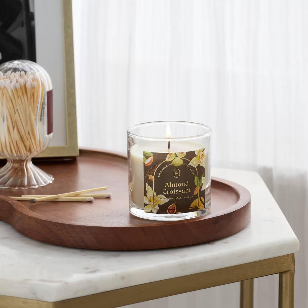2 Wick Glass Jar Candle with Lid 15.1oz - Image 42