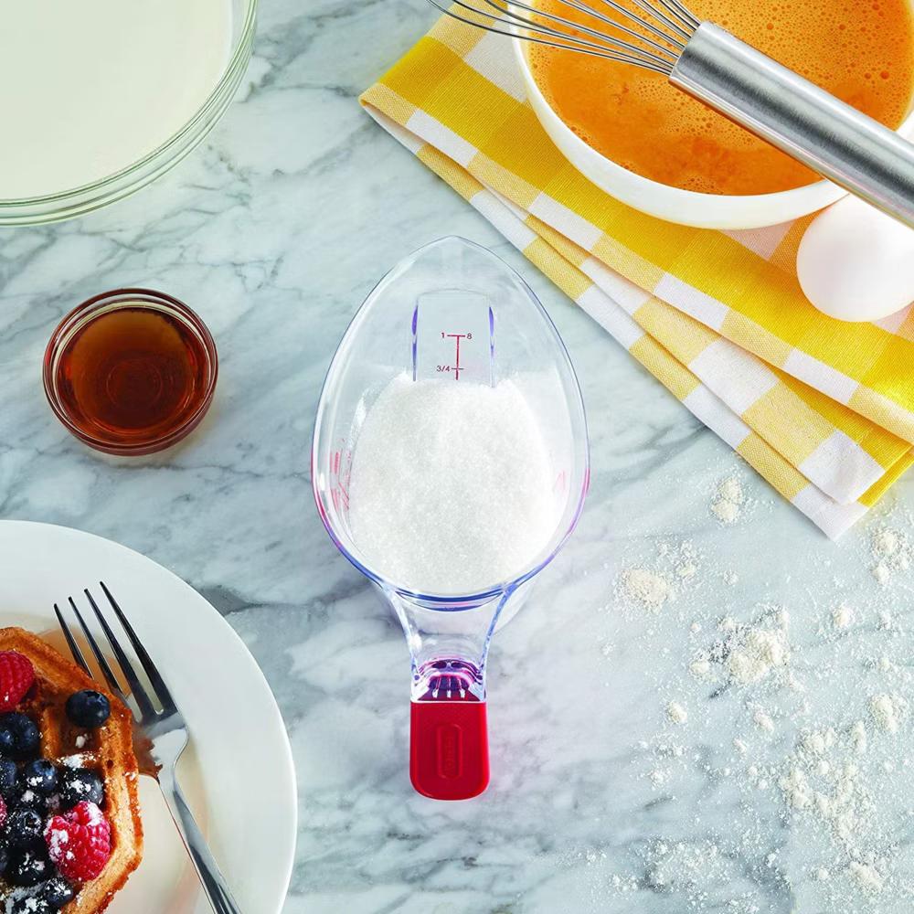 Farberware Pro Angled Measuring Cup - Clear Standard & Metric Markings - Ideal for Baking, Cooking, Liquid Measuring (Red) - Image 11