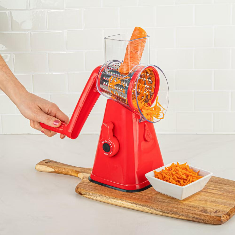 NutriSlicer Vegetable Slicer Cheese Grater Potato Slicer Salad Chopper with Suction Base - Image 35