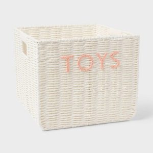 Kids' Large Woven Toys Storage Basket