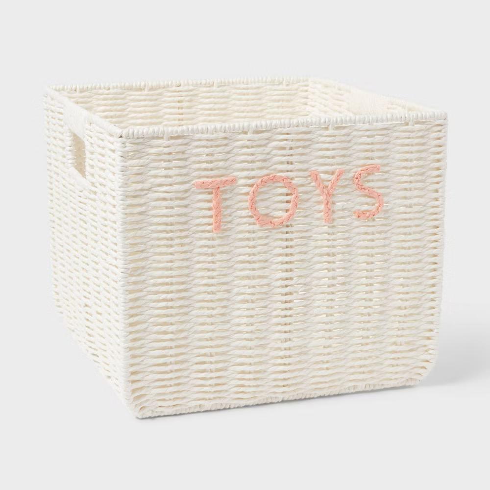 Kids' Large Woven Toys Storage Basket