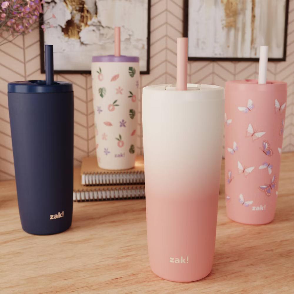 20 fl oz Stainless Steel Straw Tumbler
