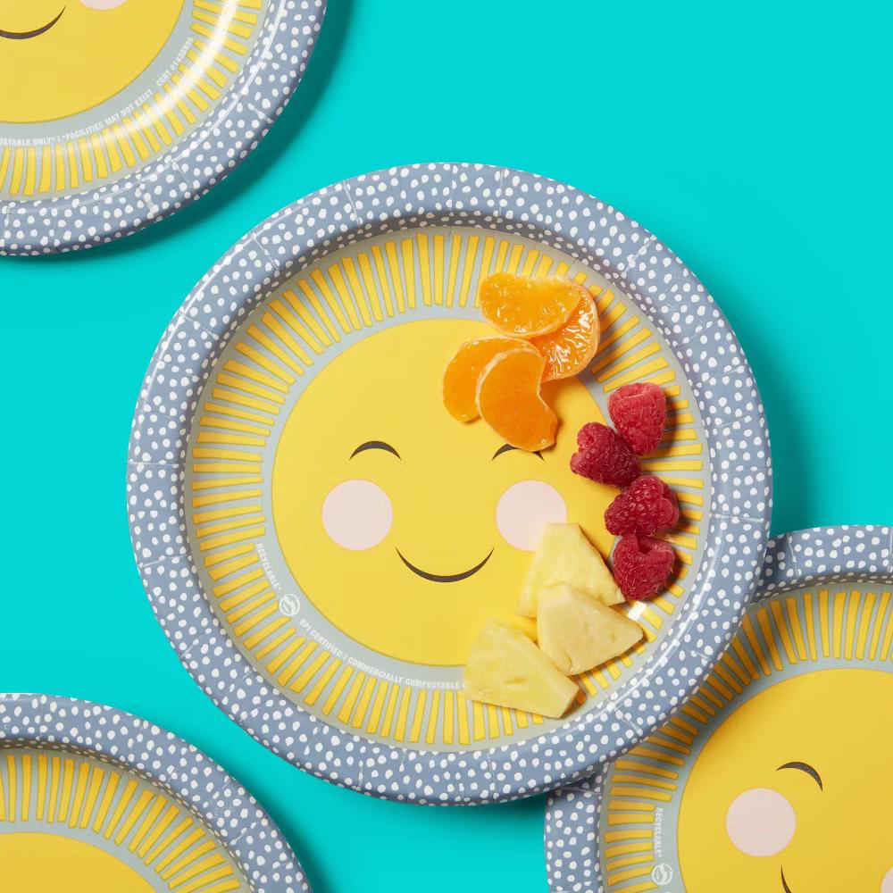 Smiling Sun Paper Plate 8.5" - 55ct - Image 3