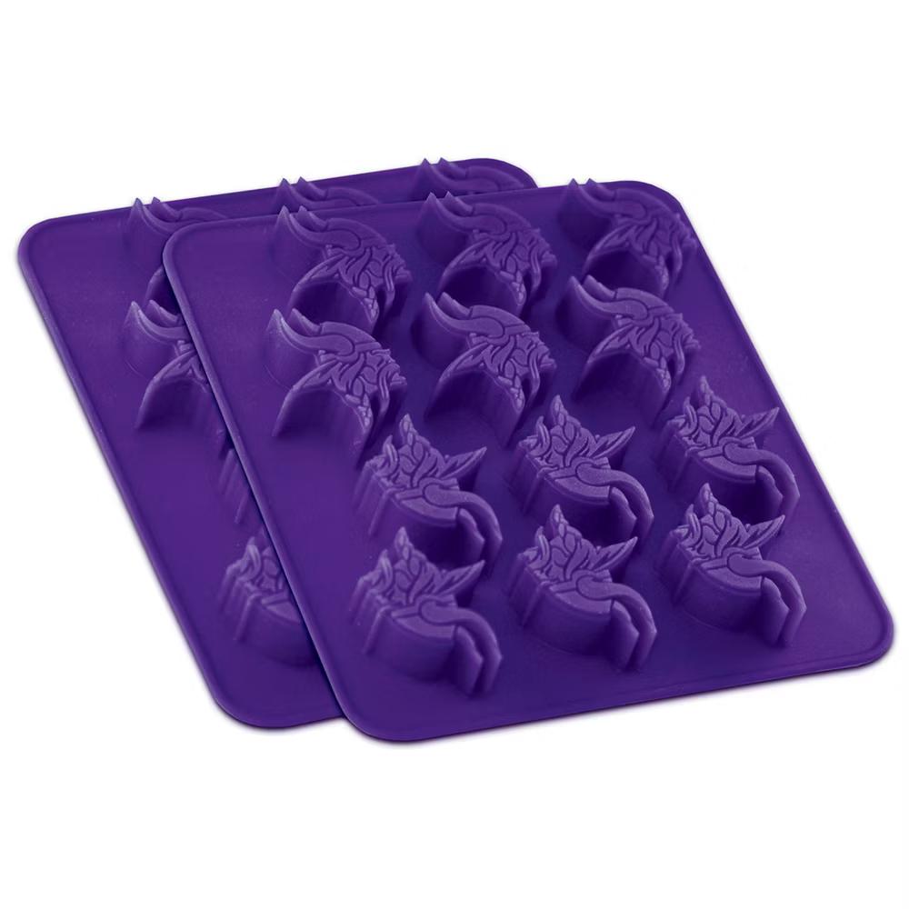 FanPans 2-Pack Team Ice Cube Trays - NFL Minnesota Vikings - Image 2