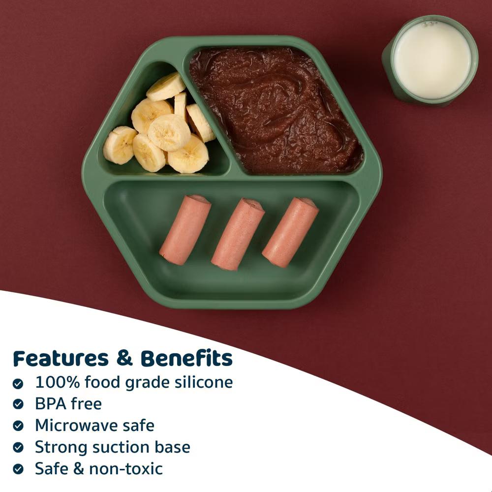 Silicone Suction Divided Plate Baby/Toddler Dish for Independent Eating - Image 29